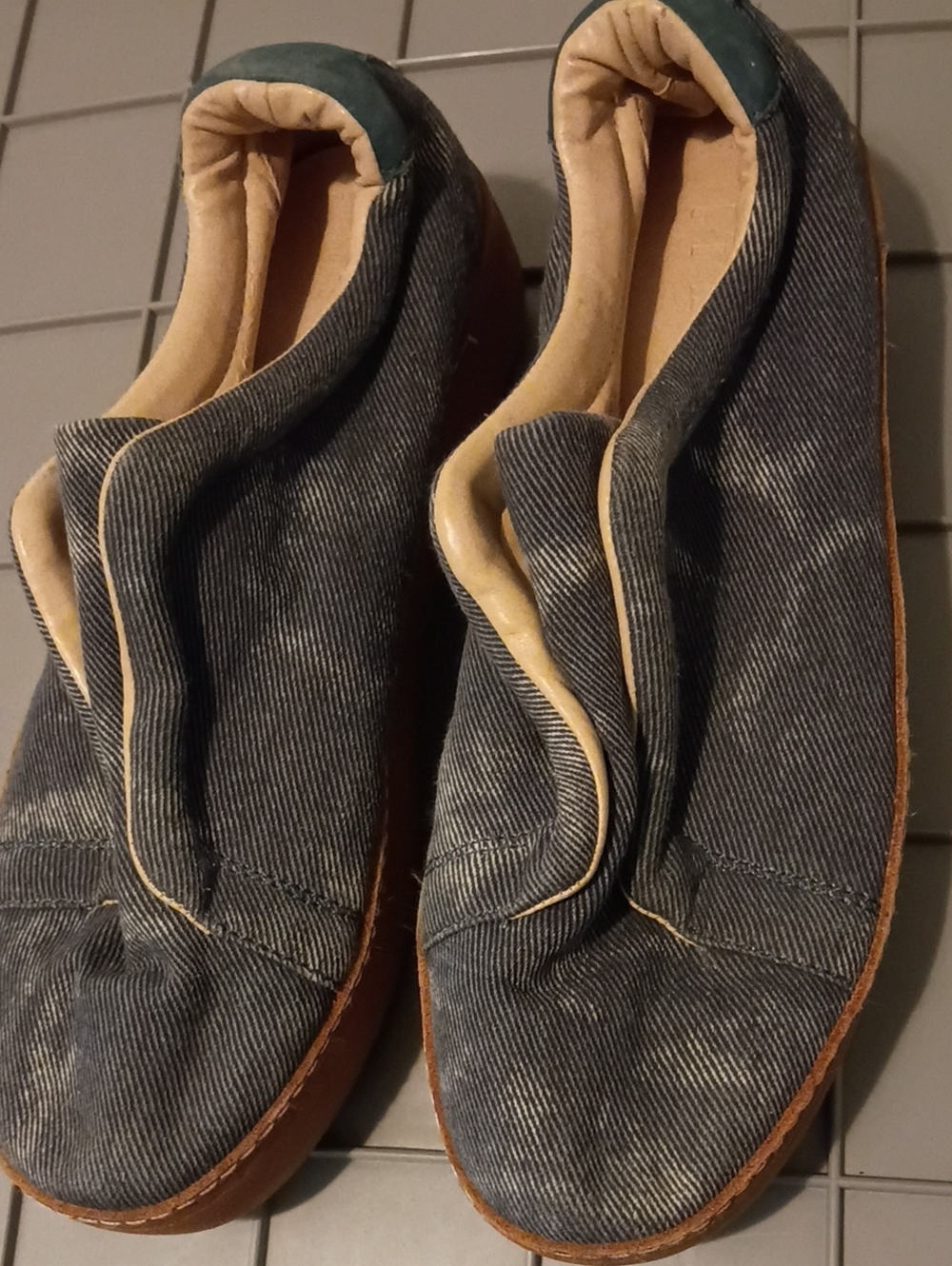 Women’s Denim Blue Slip-On Loafers